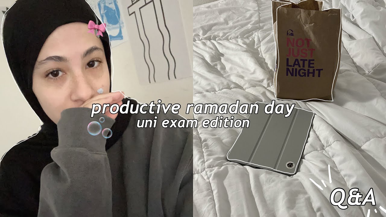 ep. 7 | exam day at uni, tj's haul, taraweeh, fun and silly Q&A!!!!