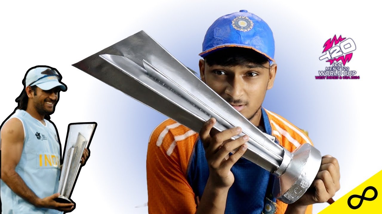 घर पर बनायें ICC Men’s T20 World Cup Trophy | 2024 Cricket Vikas K Idea