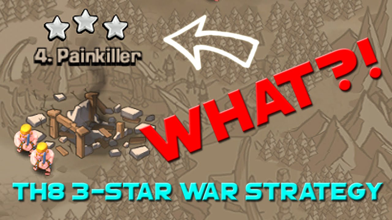 Clash of Clans - TH8 3 STAR WAR STRATEGY & TH3 Let's Play + WALLS