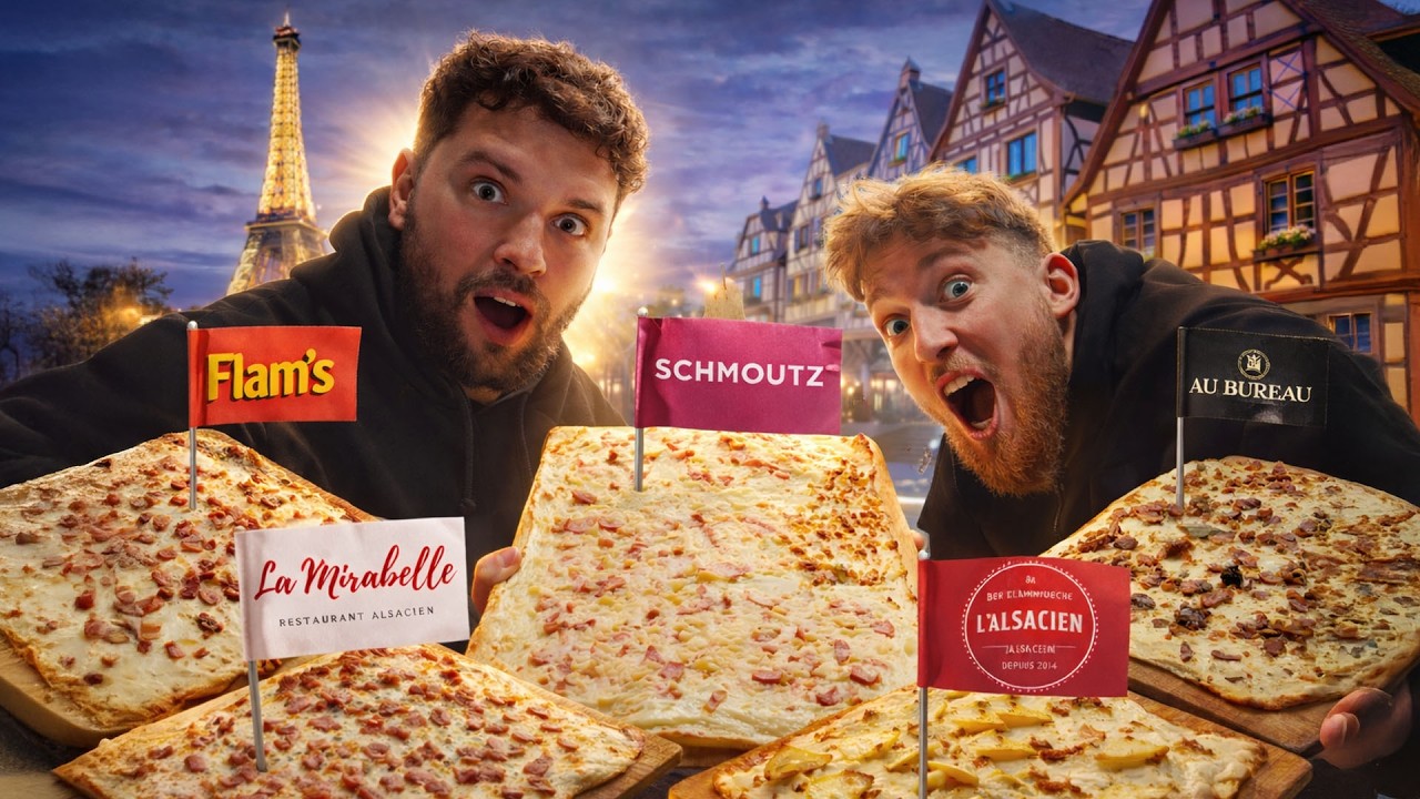 ON A ÉLU LA MEILLEURE FLAMMEKUECHE (tarte flambée) DE PARIS !