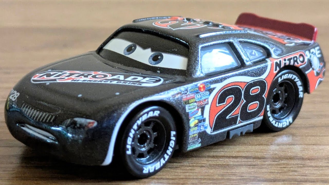 Литая модель автомобиля Mattel Disney Pixar 2024 года от Алана «Эйкена» Акселера Nitroade Piston ...