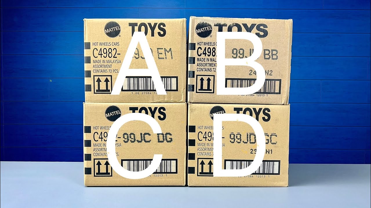 Unboxing 2023 Hot Wheels A,B,C & D Case