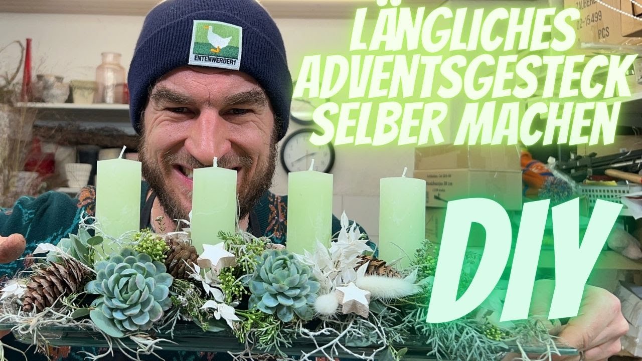 ✨ Adventsgesteck selber machen: Elegante Tischdeko für die Adventszeit ✨Adventsgesteck in Glasschale