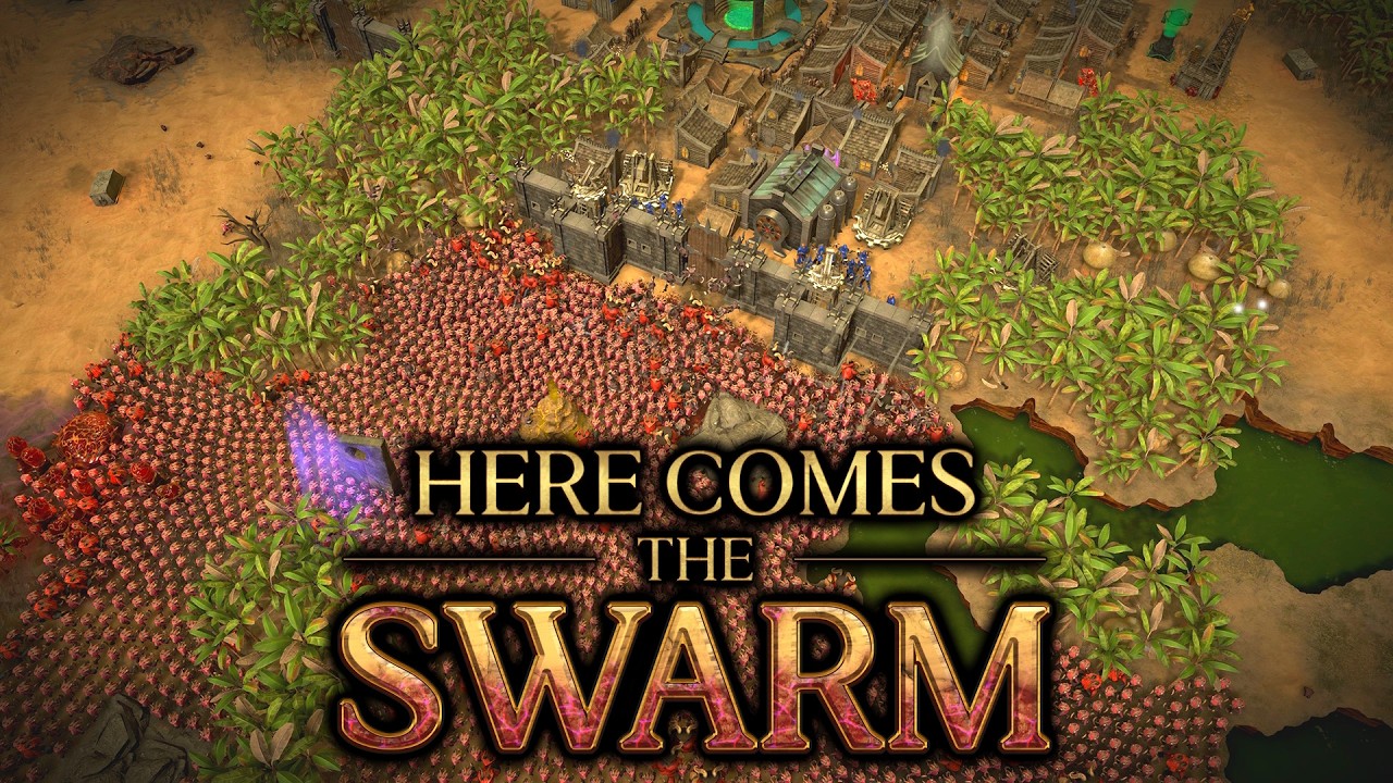 Enormous Horde Defense Fortress Building Strategy! - Here Comes the Swarm