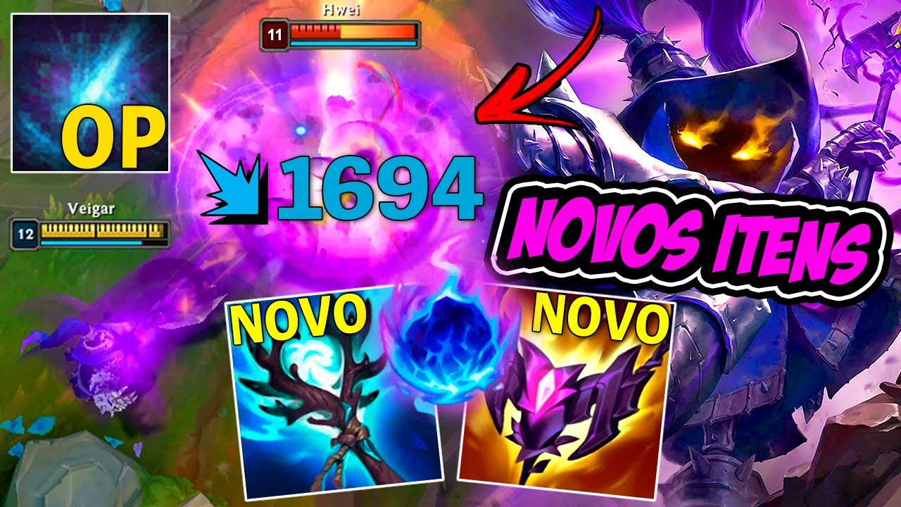 *S14* VEIGAR FULL AP COM OS NOVOS ITENS VAI SER UM MONSTRO - LEAGUE OF LEGENDS