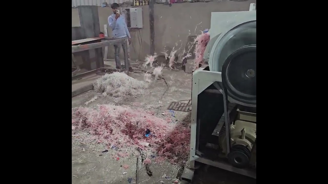 raffiya. Ld. jambo bag cutting and dust remove machine contact 8875413372