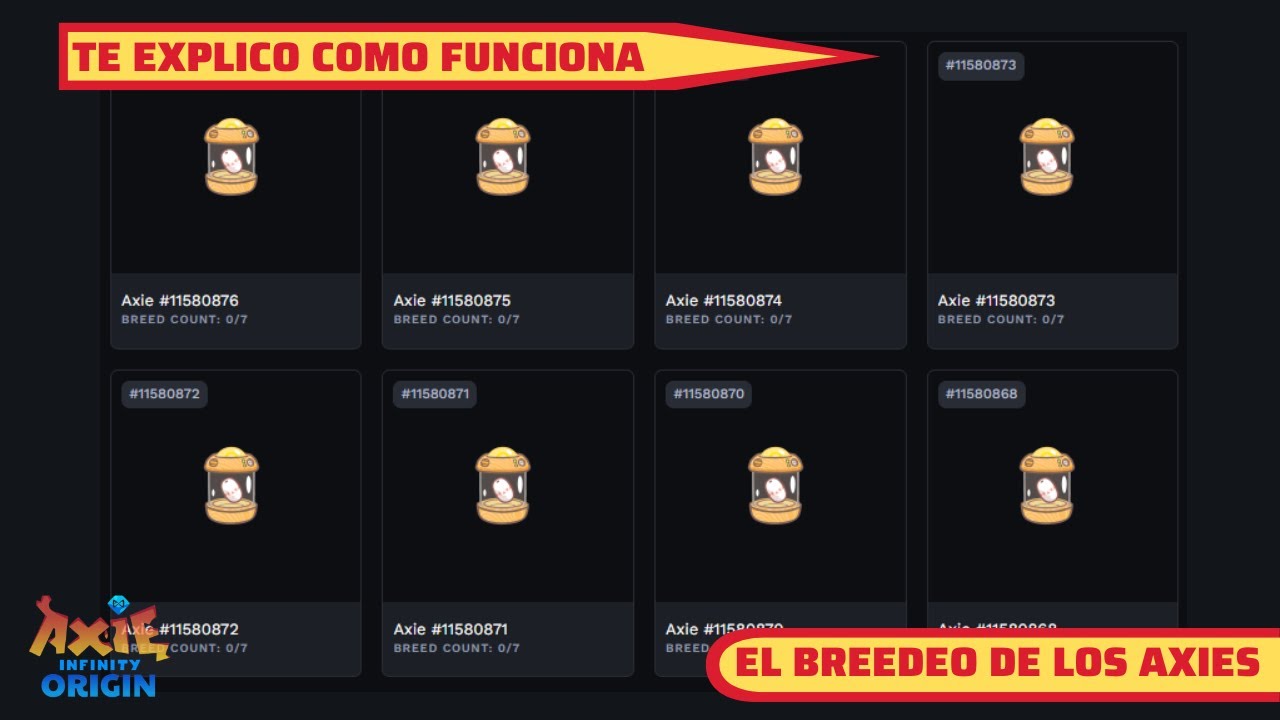 GUIA BREEDEO COMPLETA Y ACTUALIZADA 🔥| Axie Infinity Origin 😎