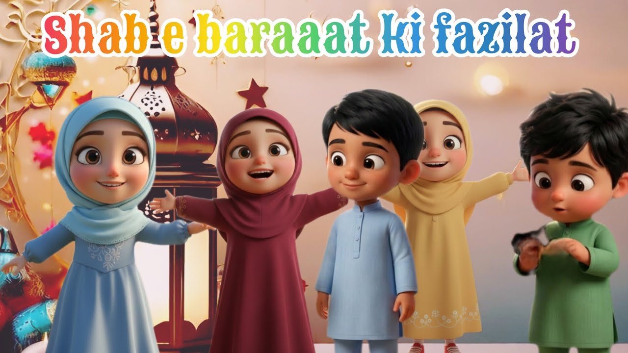 Shab e baraaat ki fazilat ✨🌃#animation#moralstory #viralvideo#kids