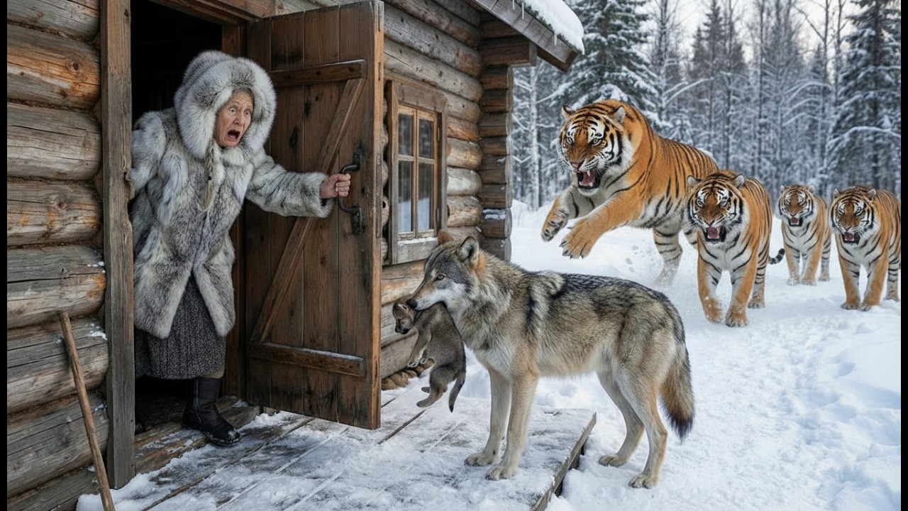 She Saved a Mother Wolf and Her Cub from a Pack of Tigers at −71°C — The Ending Will Shock You