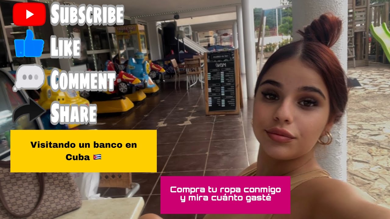 Visitando un banco en Cuba 🇨🇺 |acompañe a una tienda en Cuba a vestirme 👗🛍️