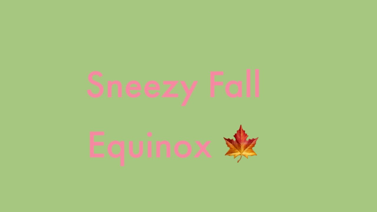 Fall Equinox sneezing #sneezing #fallequinox