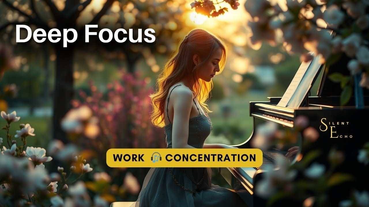 Deep Focus Work Music 🎧 | Calm Piano for Study & Focus