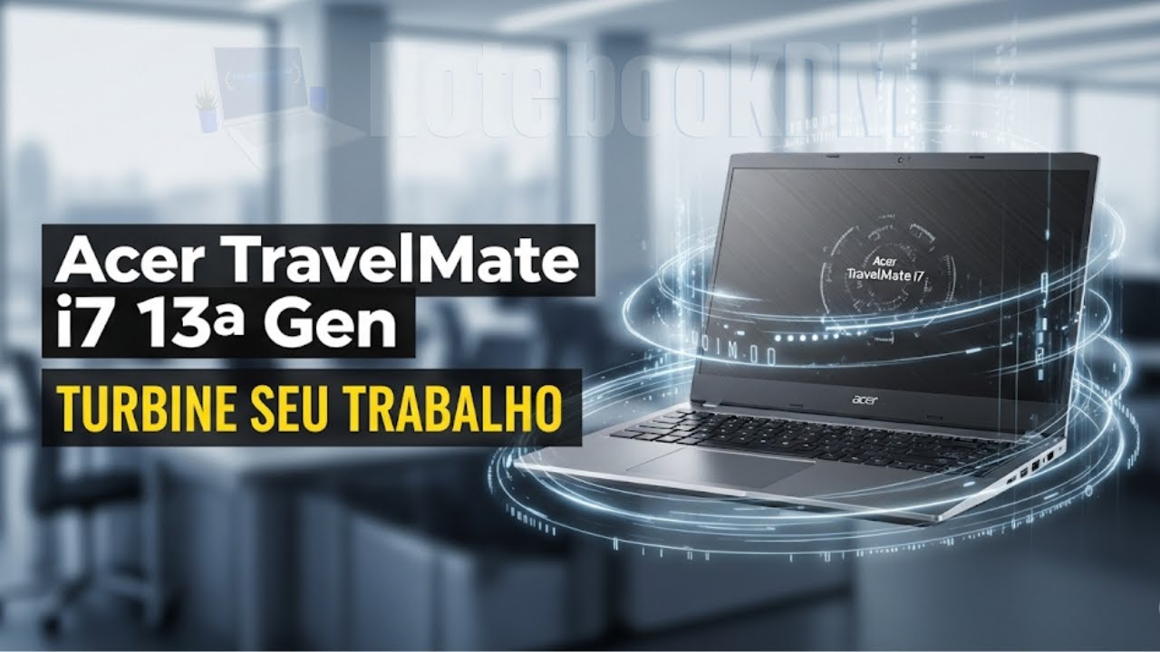 🔥 Acer TravelMate i7 13ª Gen: Notebook QUE VAI TURBINAR SEU TRABALHO? 🚀SURPREENDENTE! TMP214-55-70G2