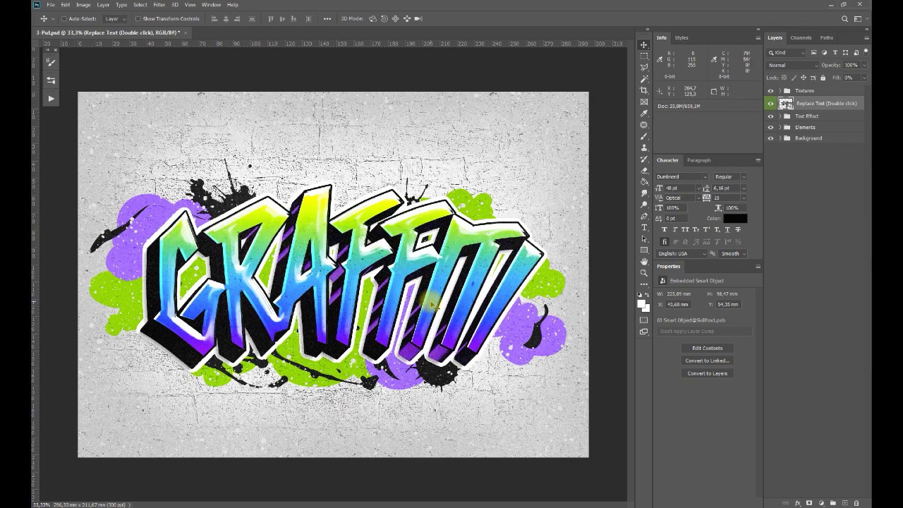 Video Tutorial | Graffiti Text Effects