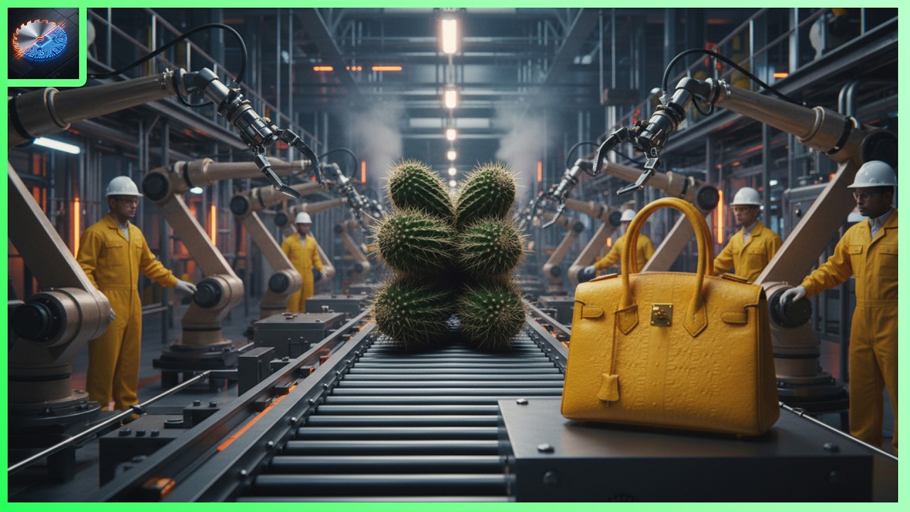 Inside The Factory: How Millions of Cactus Leaves Are Turned Into Luxury Leather (AI Reconstruction)