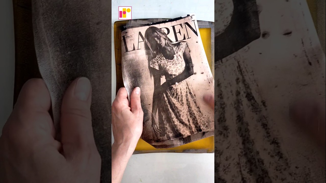 Image transfer on gel plate  | 153 | Gel printing | Mixed Media