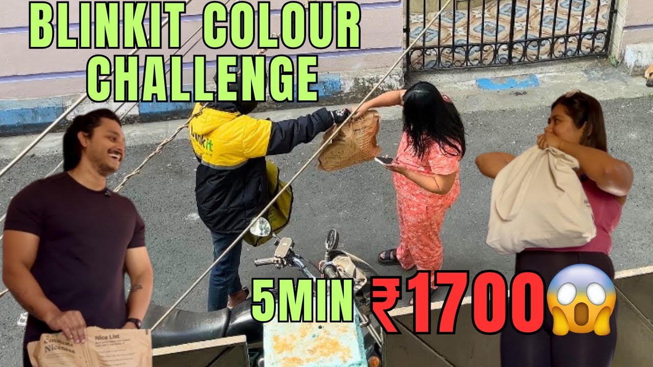 5 Min RR Blinkit Colour Challenge 😱 | ₹1700 Khorcha 