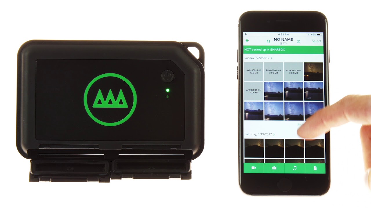 GNARBOX Tutorial: Backing Up Your Camera's Card