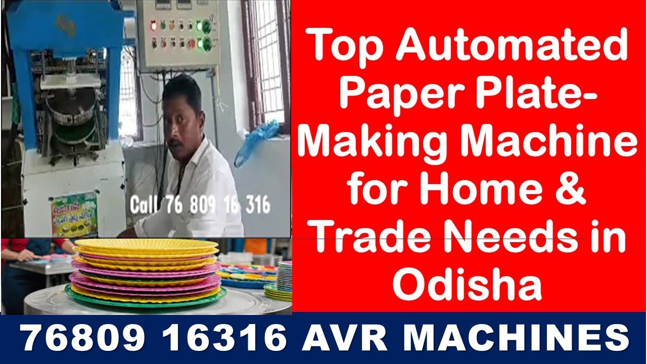Top Automated Paper Plate-Making Machine for Home & Trade Needs in Odisha, Ap Business