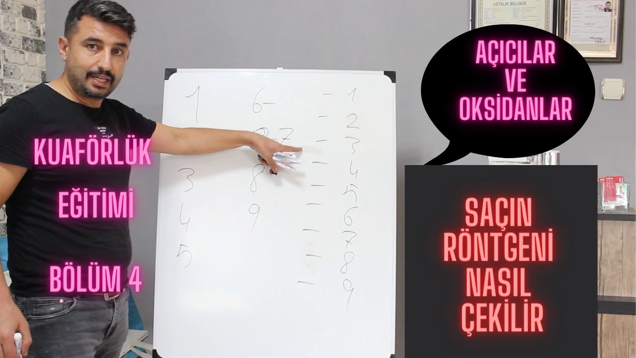 evde boyanmış çok renkli saçı nasıl açılır  kuaförlük eğitimi bölüm (4)açıcılar nasıl kullanılır