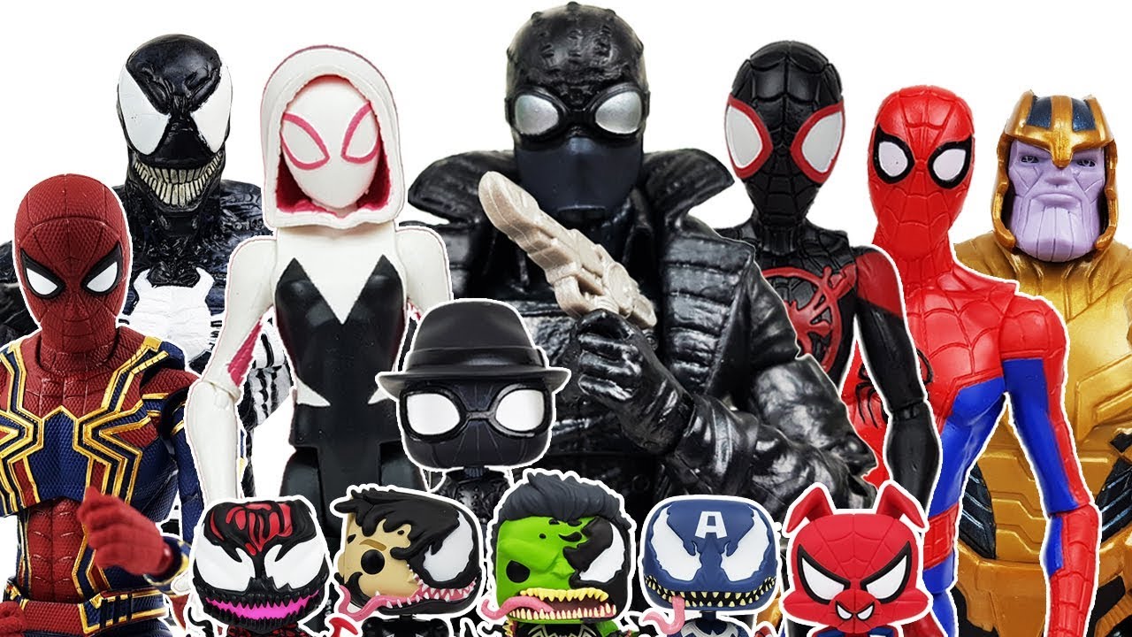 Noir Spider-man & Avengers vs Thanos, Go~! HUlk, Iron Man, Hulkbuster, Thor