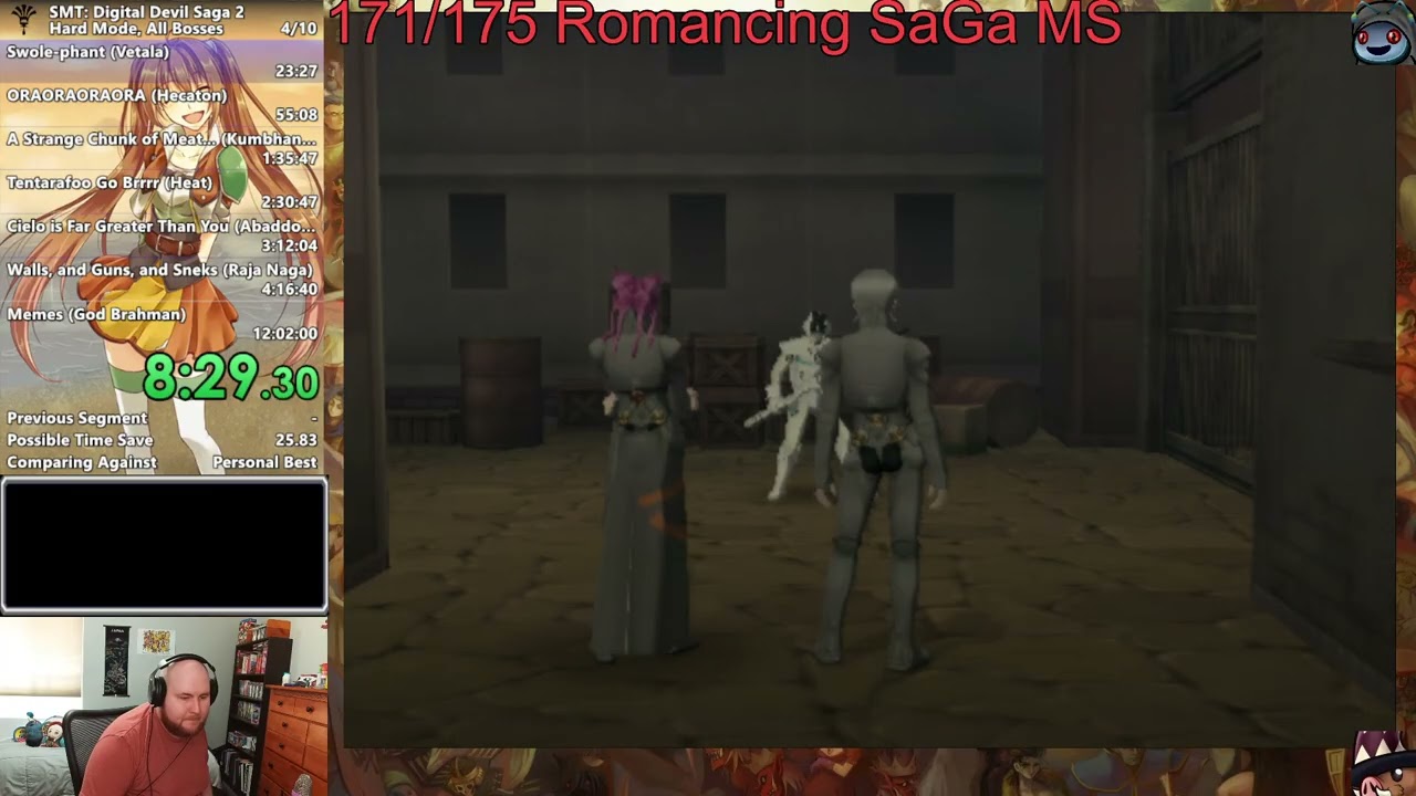 [Old PB] Shin Megami Tensei: Digital Devil Saga 2 Hard Mode, All Bosses Speedrun 11:46:02 (1/2)