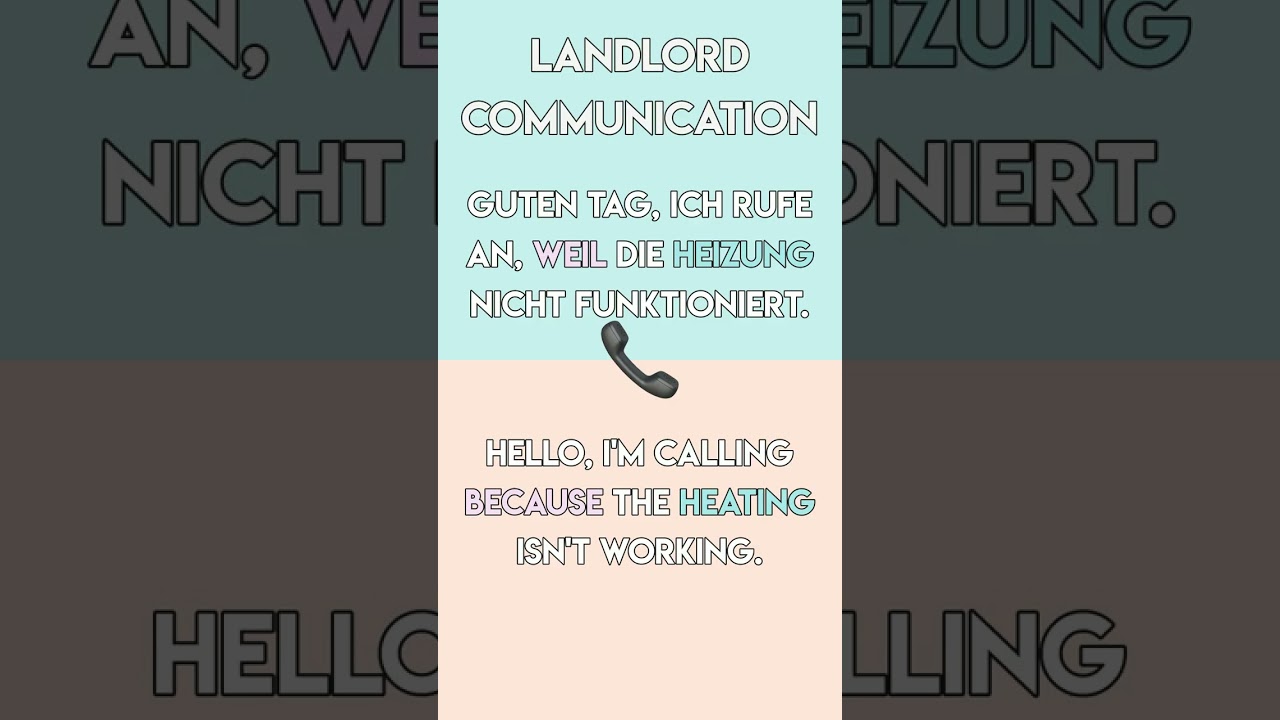 How to Talk to Your German Landlord 