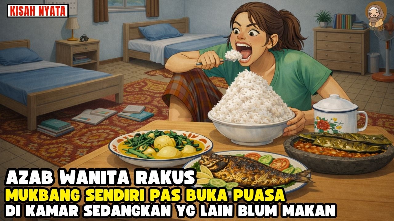 AZAB WANITA YG SUKA BALAS DENDAM MAKAN PAS BUKA PUASA HINGGA MUKBANG SENDIRIAN II SINETRON AZAB
