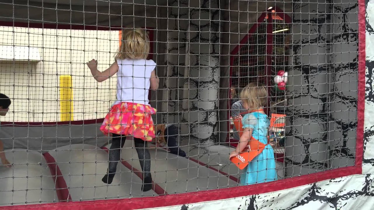 Eva's First Time In a Bouncy Castle