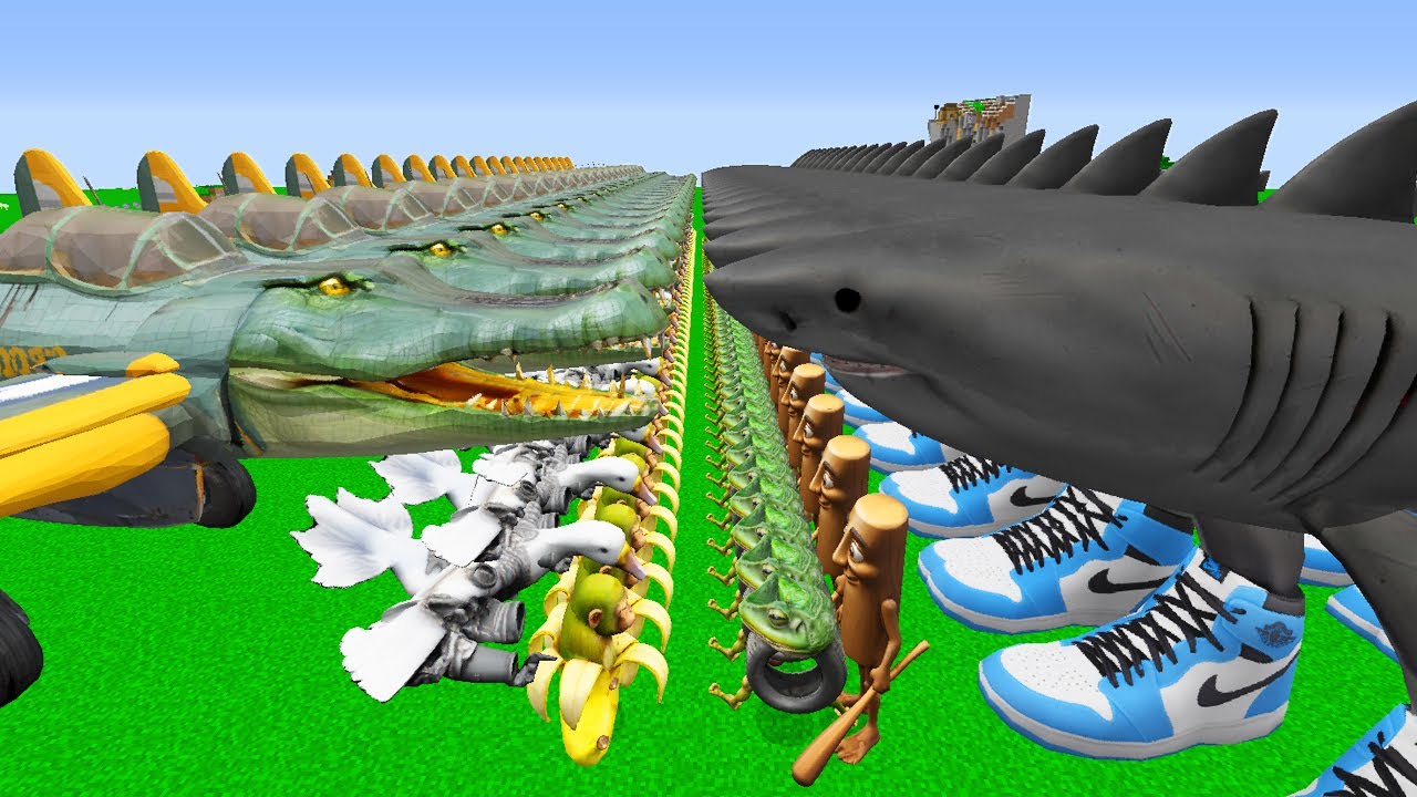 BOMBARDİNO CROCODİLO ORDUSU VS TRALALERO TRALALA ORDUSU - 😱 Minecraft