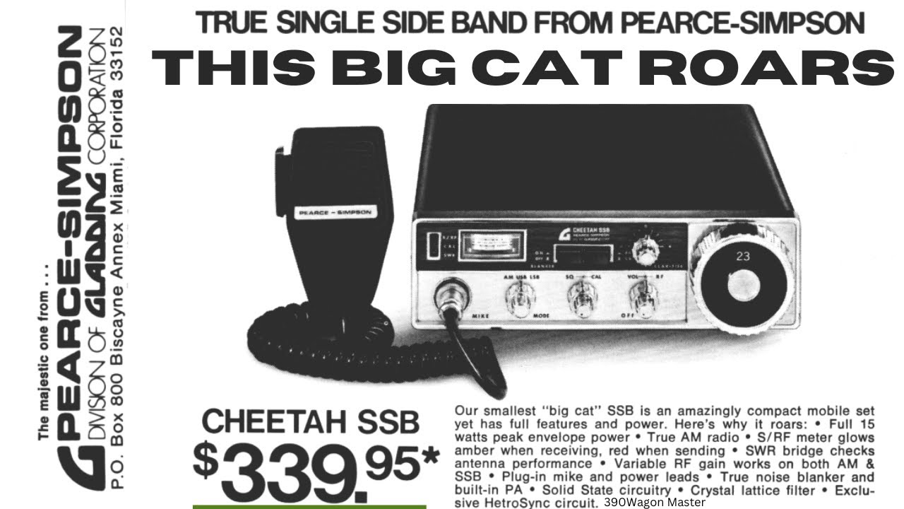 Pearce Simpson Cheetah SSB First TURN ON in over 20 YEARS ( CB Radio )