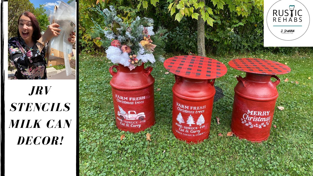 Rustic Rehabs ‘Other People’s Junk’ Milk Cans for Christmas!