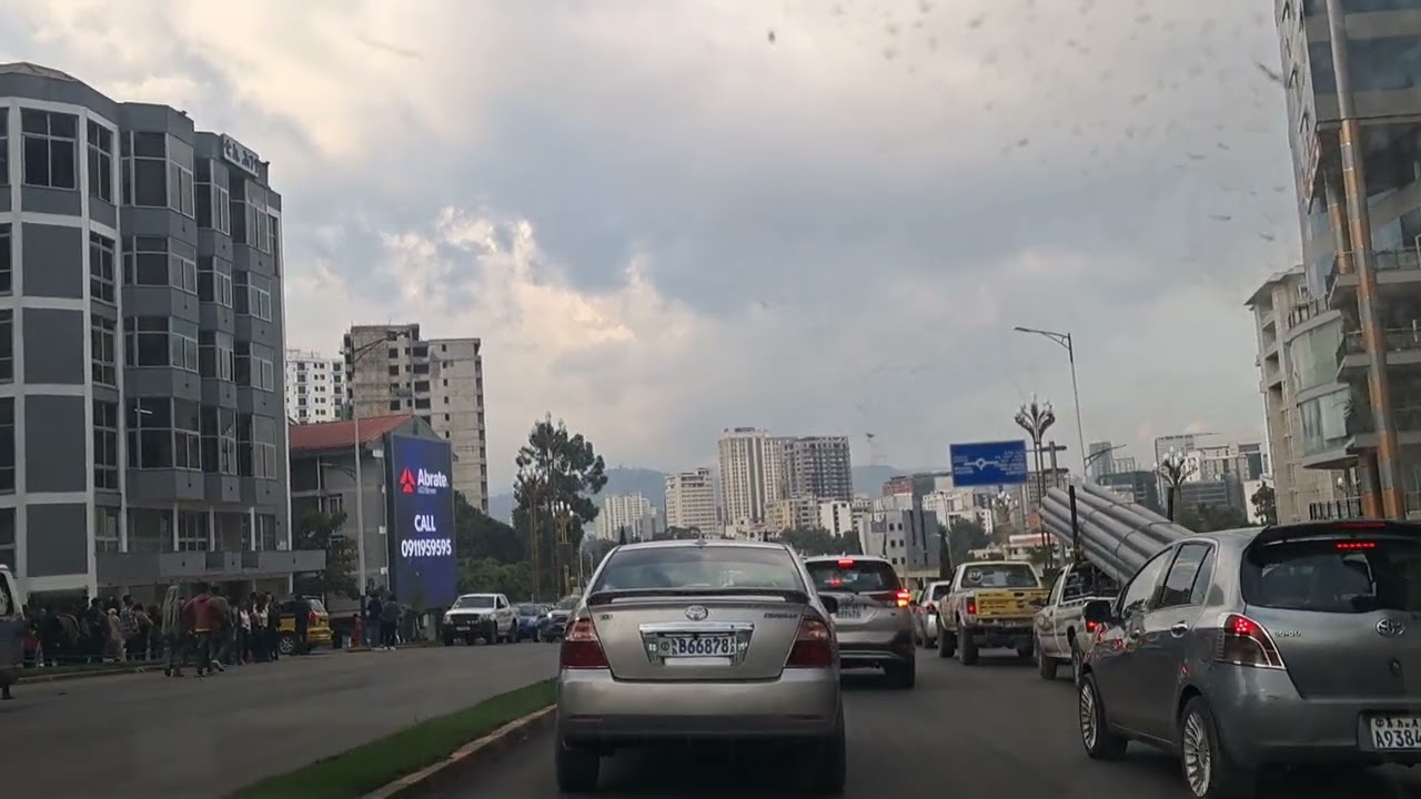 Addis Ababa From wonglawit to wollo sefer street  Addis Ababa driving tour #ebs#travel tra
