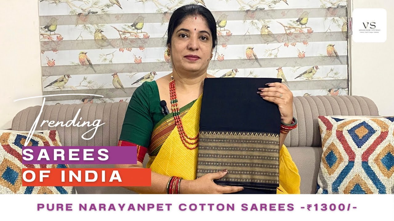 #trending Pure narayanpet cotton saree #purecotton #cottonsarees #narayanpetcotton