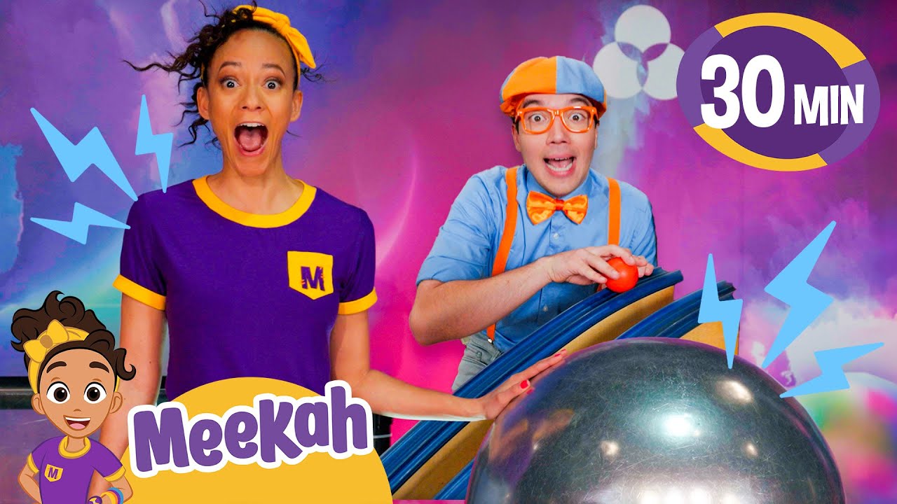 ⚡SHOCKING⚡ Discoveries at Orlando Science Center! | Blippi & Meekah Challenges and Games for Kids
