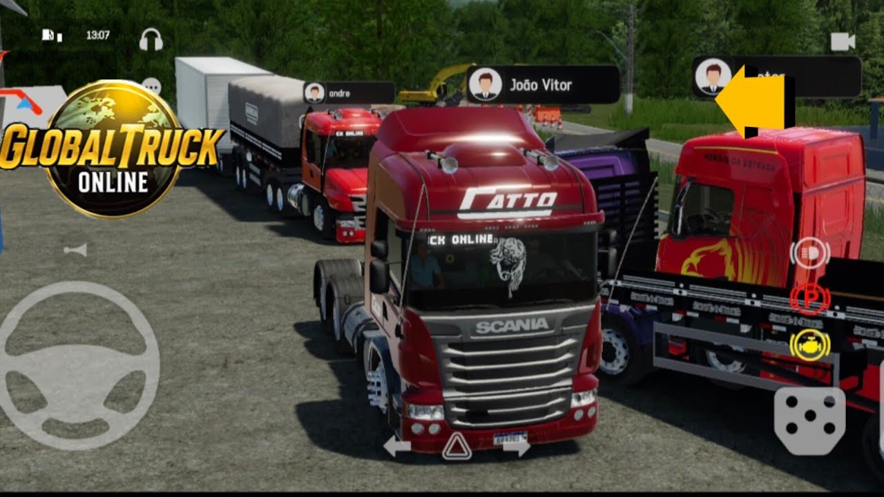 Muito trabalho prá fazer ó carregamento com comboio nó global truck online 