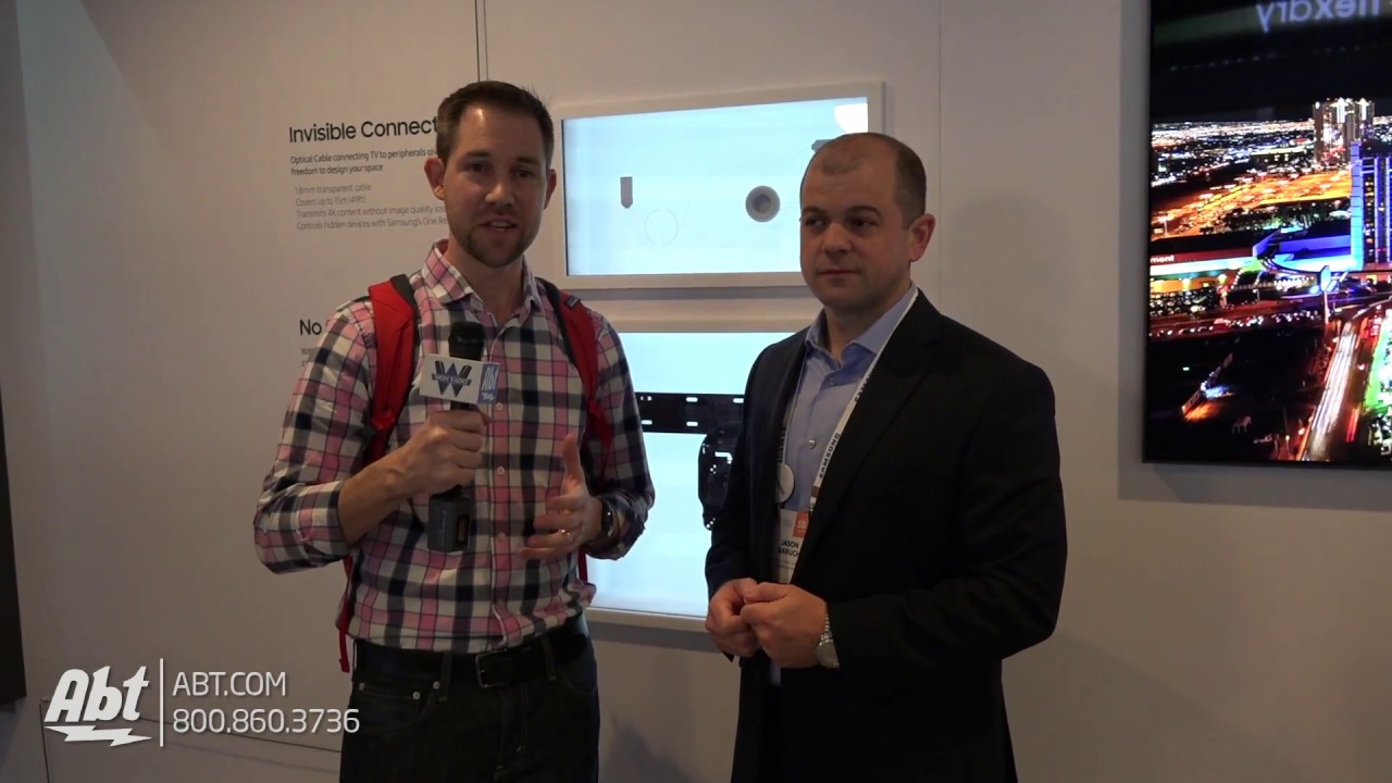 CES 2017 - Samsung No Gap Wall Mount and Invisible Connection