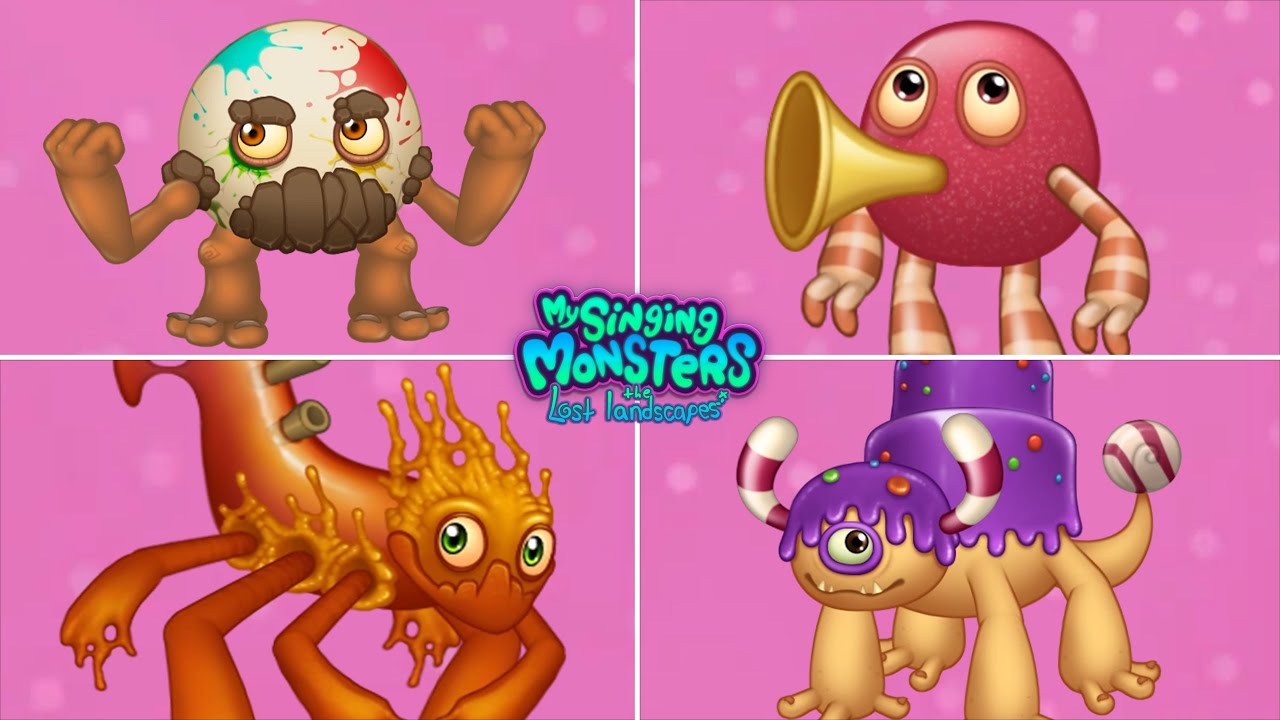 All Monsters Candy Island - Sounds and Animations | MSM TLL