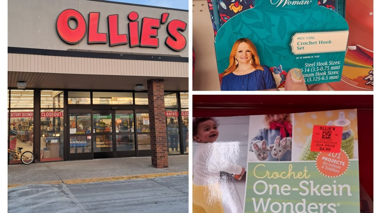 OLLIE'S✨️NEW YARNS, CROCHET HOOK SET, LOTS OF CRAFTY BOOKS. ✨️DON'T MISS THAT!🧶🧸🪡🥰