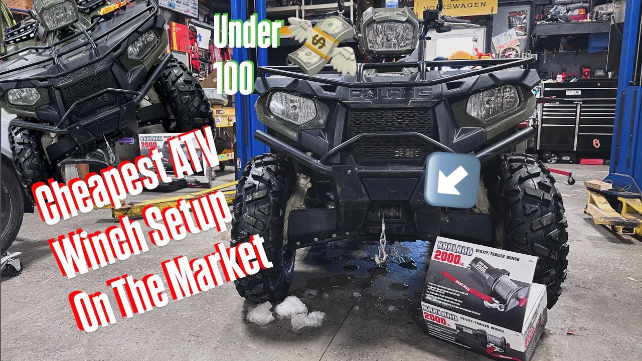 Комплект лебедки для квадроцикла Polaris 450 H.O. менее чем за 100 долларов.