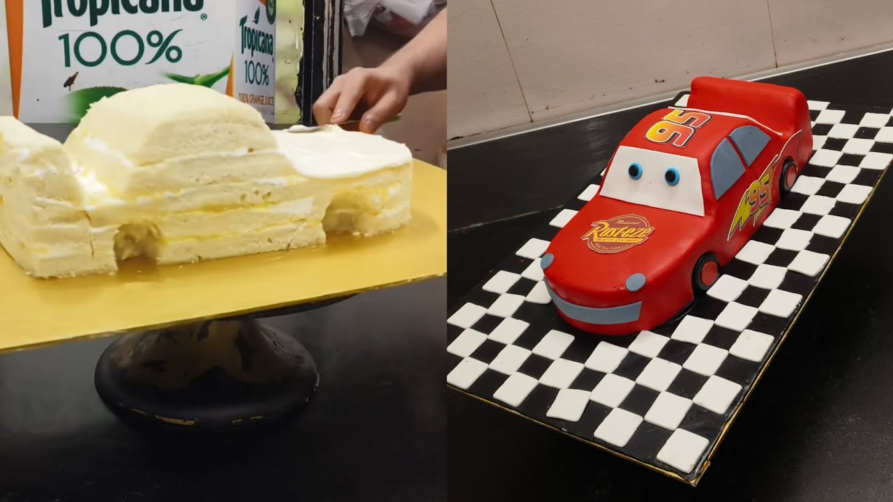 🚗फोंडाण्ट कार केक | Fondant Car Cake kaise Banaen | How to Make a Fondant Car Cake | Car Cake Design