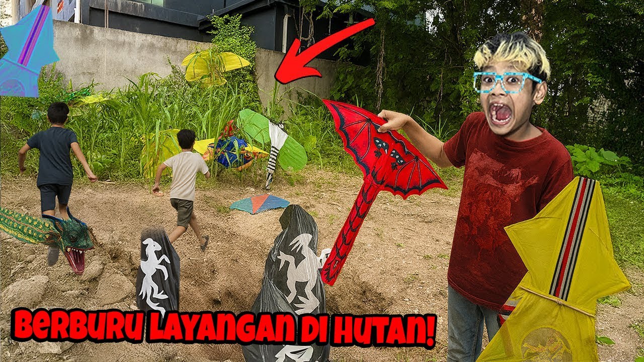 Bocil Berburu layangan Putus bareng Bocah - Bocah kampung Sampai berantem
