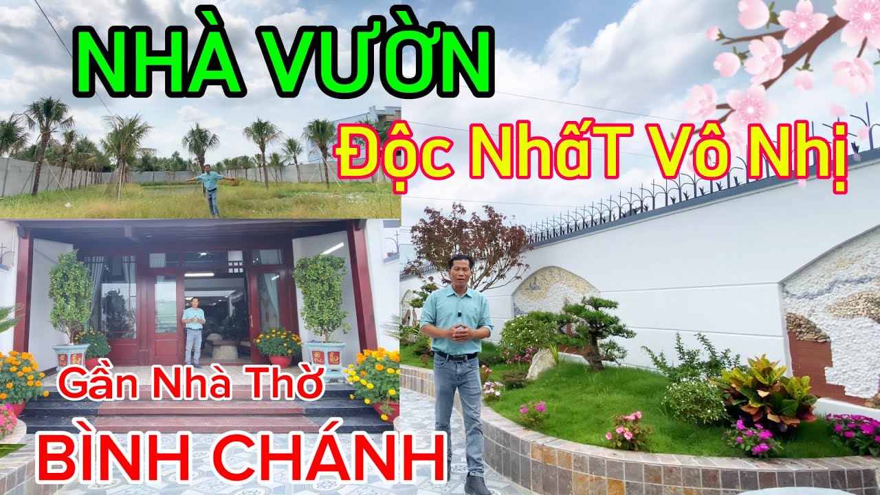 Nhà Sân Vườn Diện Tích Khủng Thiết Kế Độc Lạ ! Đường Nhựa Gần Bình Chánh- tập 574