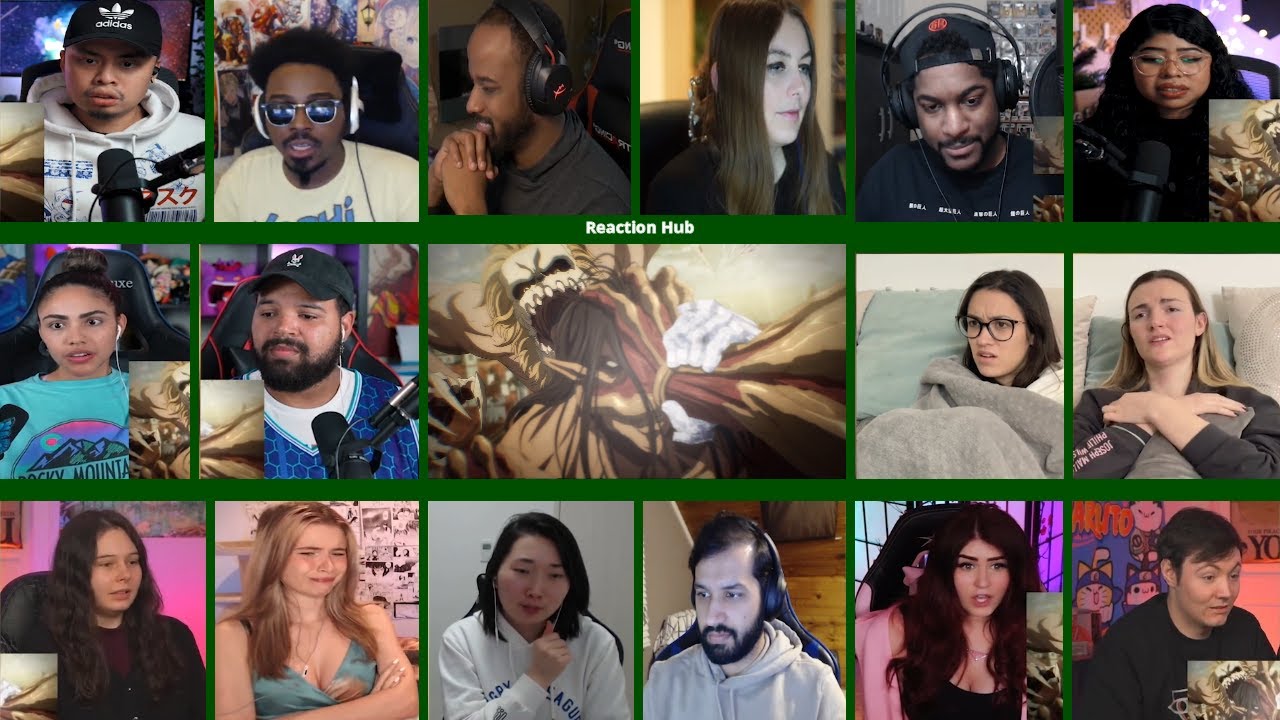 Eren VS Armored, Cart & Jaw Titan | Reaction Mashup | Attack On Titan Final Season Part 2 Episode 17