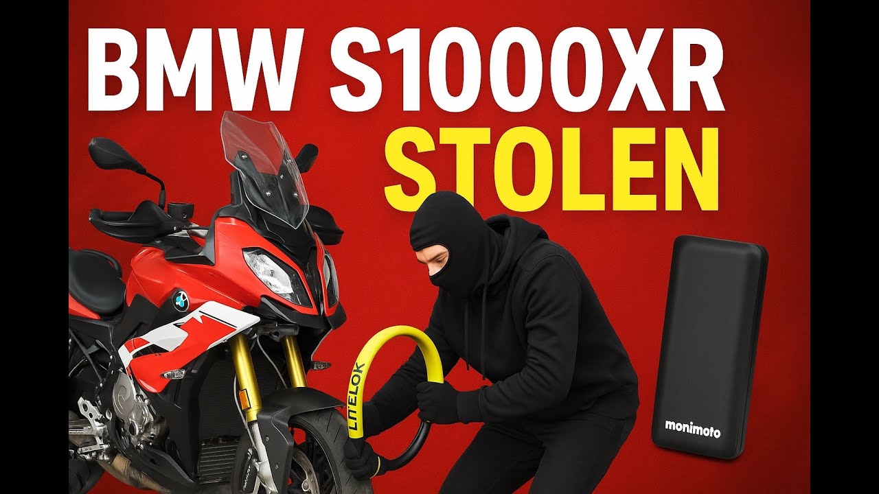 Stolen BMW S1000XR Recovered - Motorcycle Security by Monimoto 9 and Litelok X1