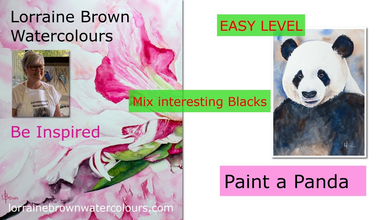 Easy level Watercolour  - Panda