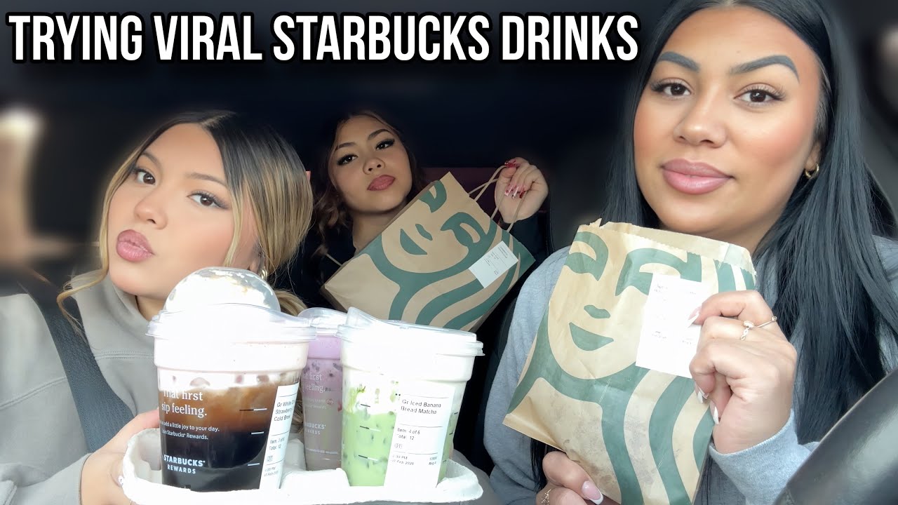 Trying Starbucks Viral Valentines Drinks