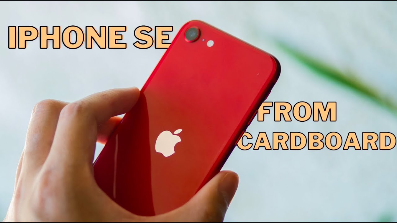 how to make iPhone SE from cardboard | Artistic