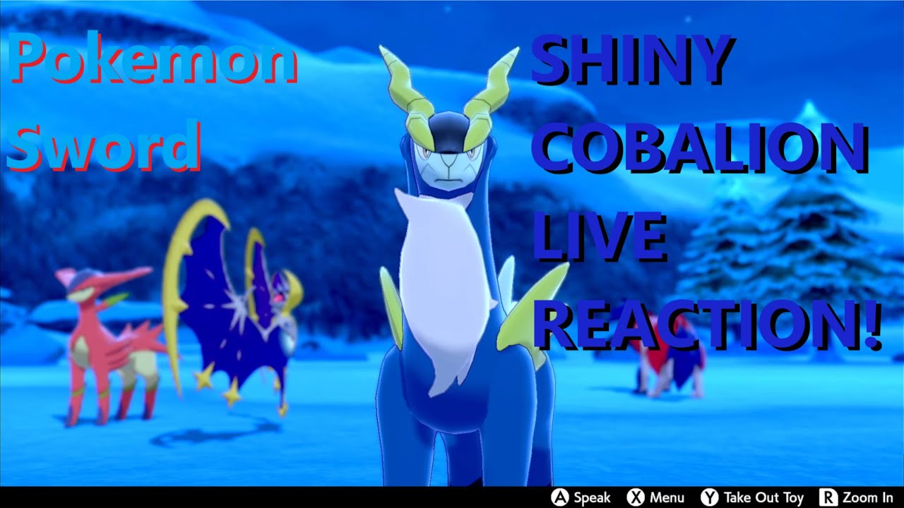 1- Shiny Cobalion Live Reaction