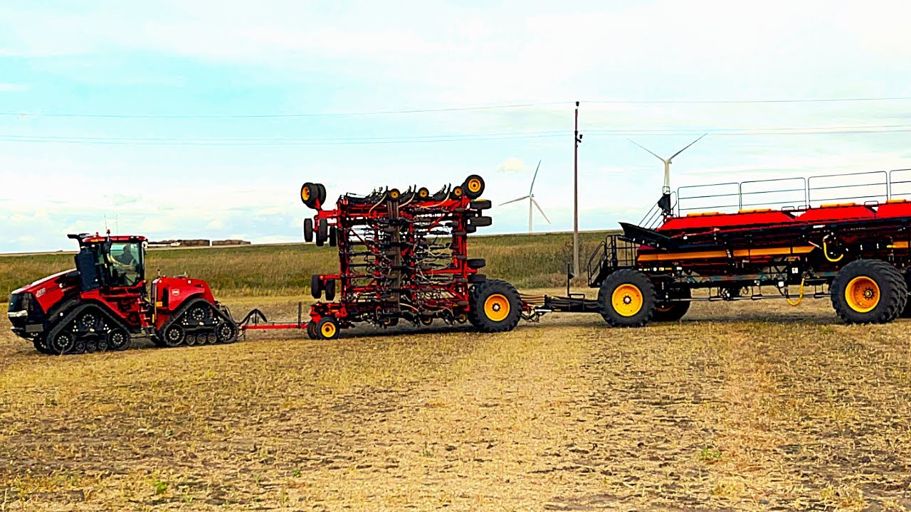 1 000 000$ Tractor test drive seeding fall rye